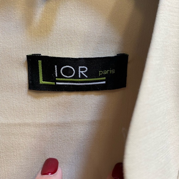 HP LIOR Paris Size Large Blazer Cream Color - Picture 9 of 9